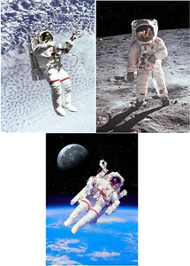 Spacewalking - Tarjetas de felicitación 3D lenticulares postales - Imagen 1 de 1