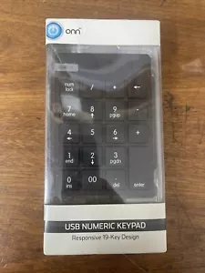 NEW Sealed Onn USB Numeric Keypad Responsive 19-Key number Keypad Design - Picture 1 of 7