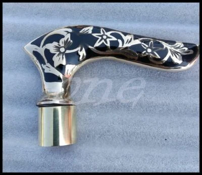 Nautical Gift Vintage Style Brass Fox Head for Men's walking Cane Handle Stick - Image 1 of 4