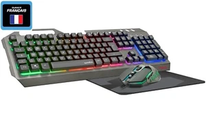 Speedlink USB Gaming Tastatur + Maus + Mauspad FR Französich Frankreich AZERTY - Bild 1 von 8