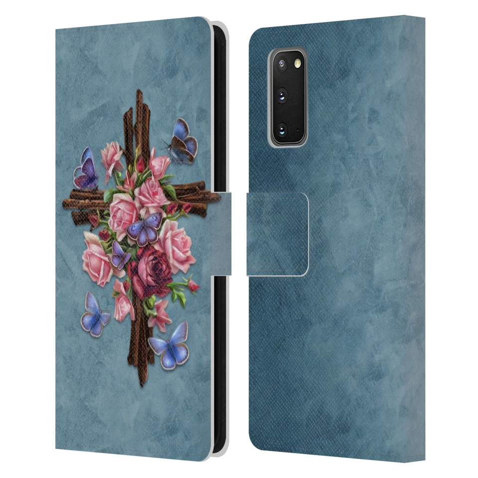 CAPA CARTEIRA LIVRO COURO CRUZES MADEIRA CINZENTA BRIGIDA OFICIAL PARA TELEFONES SAMSUNG 2 - Imagem 1 de 4