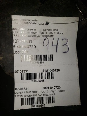 Refuerzo parachoques delantero Dodge calibre 07 08 09 10 11 12 Foto 1 de 4
