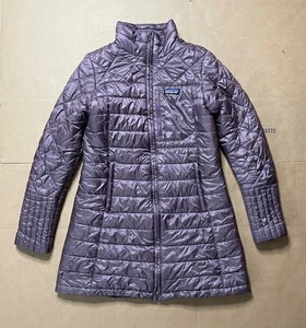 Patagonia Donna M Radalie Parka Giacca Cappotto Trapuntato Isolato Prugna Ottimo - Foto 1 di 7
