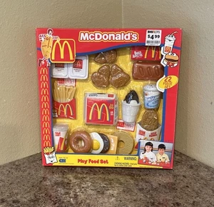 Set cibo gioco 22 pezzi McDonald’s Creative Designs vintage 2001 NUOVO IN SCATOLA - Foto 1 di 22