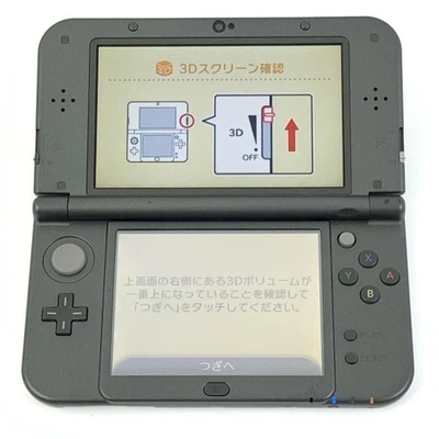 Nintendo New 3DS XL LL Console RED-001 Metallic Black Tested Works Japan 4967 UG - Image 1 of 4