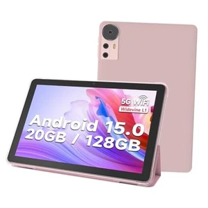  10 inch Android 15.0 Tablet PC, Android Tablets, DDR4 4GB RAM+16GB Extend Pink - Picture 1 of 7
