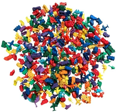 370+ Colorful Vehicles Dinosaur Pattern Math Counters 2" Preschool Figures - Image 1 of 4