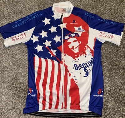 Camiseta deportiva de ciclismo George Hincapie campeón de Estados Unidos Tour de Francia talla XL Foto 1 de 4