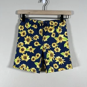 Peyton & Parker Navy Blue Sunflower Print Swim Shorts Boy’s Size 4T - Picture 1 of 14