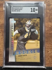 2006 Upper Deck Rookie Debut RC Roman Harper #161 (RC) HOLOFOIL 40/325 SGC 10 - Bild 1 von 2