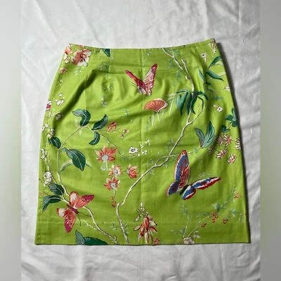 Saia Steven Stolman Feminina Estampa Floral Vintage Tamanho 16 Fabricada nos EUA Colorida - Imagem 1 de 4