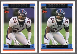 (2) 2006 TOPPS CHAMP BAILEY CARD #191 LOT **NM-MT** DENVER BRONCOS - Picture 1 of 2