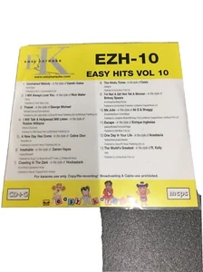 Easy Karaoke Hits Series - EZH-10, Ft Hits By, Ali G & Shaggy, Oasis CDG Disc - Picture 1 of 2