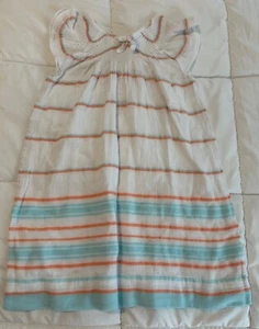 Janie and Jack Coastal Stripes Swim Cover Up Dress Girls Size 5 - Picture 1 of 1