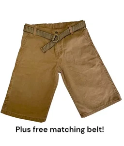 Wrangler Boys SZ 14 Reg Flex Khaki Cargo Shorts Adjustable Waist Cotton PO GCND - Picture 1 of 8