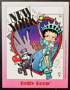 GRENADA BETTY BOOP ALS FREIHEITSSTATUE BRIEFMARKEN SS MNH 2000 ANIMIERTE KARIKATUR - Bild 1 von 1