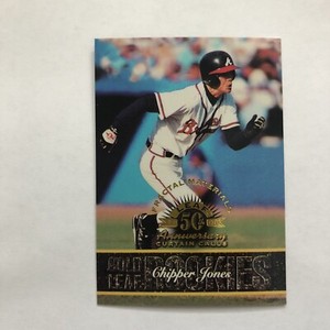 CHIPPER JONES 1998 Leaf Fractal Foundation Materials 833/3250 Curtain Call