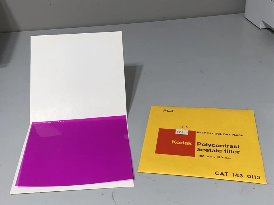 6 x 6 inch Kodak Polycontrast Acetate Filter PC 3 - Image 1 of 1