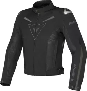 Giacca moto sportiva Dainese super speed Tex nero black jacket racing - Foto 1 di 2