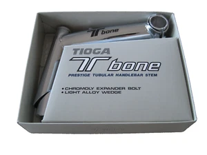 MOUNTAIN BIKE HANDLE BAR STEM TIOGA T BONE VINTAGE JAPAN 135MM / 25.4MM Silver - Picture 1 of 7