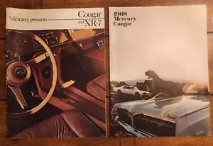 Vintage LOT of 60s 1968 Mercury Cougar XR-7 GT Sales Brochure Oversized Original - Picture 1 of 3