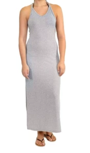 MIKEN Women's Racerback Maxi Slit Dress V Neck Swimsuit Cover Up Size Medium - Picture 1 of 2