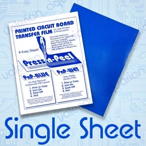 1 SHEET Press n Peel Blue PnP-BLUE Transfer Film for PCB Jewelry Etch Circuit - Picture 1 of 2