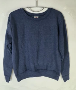Hanes Sweatshirt Adult S Comfort Blend Eco Smart Crewneck Blue Solid Men's Soft - Picture 1 of 7