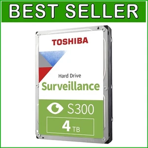 Toshiba S300 4TB Internal HDD - Supports 64 HD Cameras for Ultimate Security - Picture 1 of 4