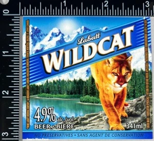 Labatt Wildcat Beer Label - CANADA - Picture 1 of 1