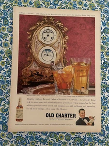 Vintage 1959 Old Charter Bourbon Print Ad Kentucky Bourbon - Picture 1 of 7