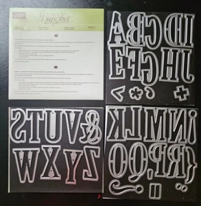 Stampin Up! LARGE LETTER FRAMELITS DIES Retired - Picture 1 of 1