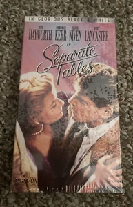 NEW 1991 SEPARATE TABLES 1958 VHS TAPE STARRING BURT LANCASTER & RITA HAYWORTH - Picture 1 of 6