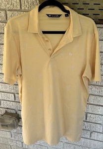 Travis Mathew Hemd Herren Large Gelb Polo Palme Kurzarm Men L - Bild 1 von 5