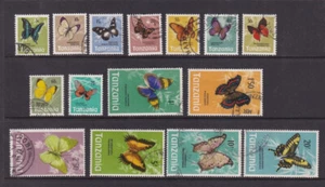 Tanzania 1973 Butterflies set 15 FU fine used - Picture 1 of 2