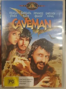 CAVEMAN RARE DVD RINGO STARR, BARBARA BACH, DENNIS QUAID COMEDY FILM BEATLES - Picture 1 of 3