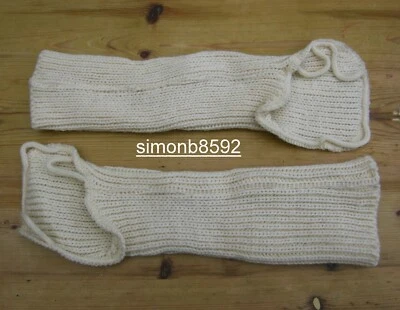 Muñequeras UK Royal Navy edición excedente lana cruda clima frío extremo talla única Foto 1 de 4