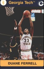 1991 Georgia Tech Collegiate Collection Multi-Sport Card #35 Duane Ferrell BK