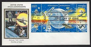 1912-19 Colorano FDC - U.S. Space Achievements - Block of 8 - Picture 1 of 1