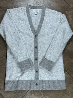 Suéter Cárdigan ATHLETA Westlake Talla XS Para Mujer Jaspeado/Marrón Lana Merino Foto 1 de 4