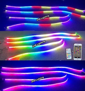 JHB DOUBLE ROW CHASING Flow LED Brake Reverse Turn Signal Underglow Strips Light - Picture 1 of 22