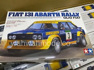 Tamiya 20069 1/20 Scale Model Car Kit Olio Fiat 131 Abarth Rally WRC '77 M.Alen - Picture 1 of 2