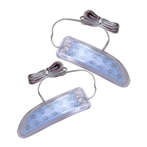 2× Yellow Car SUV Side Mirror Soft Turn Signal LED Light Amber Indicator Lamp - Foto 1 di 9