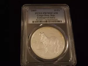 2009 10 Fr Endangered ZEBRA Congo PCGS PR 70 - Picture 1 of 2