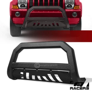 For 2005-2007 Grand Cherokee/Commander Textured Black AVT Bull Bar Bumper Guard - Picture 1 of 9