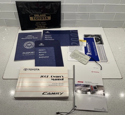 2007 Toyota Camry Owners Manual Maintenance Guide Books Set w/ Case - NICE! - Image 1 of 4