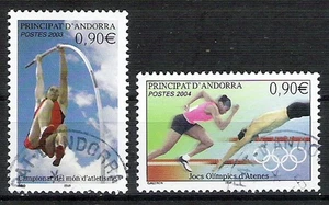 ANDORRA ANDORRE (French) 2003/2004 Sports Olympics VF Postally used HCV - Picture 1 of 1