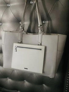 BOTKIER New York Park Slope Large Beige Leather Tote 14” - Picture 1 of 18