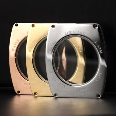 Estante de cristal para relojes rusos Poljot Chrono Tonneau caja No. 155 3133/1551001 Foto 1 de 4