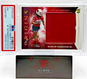 2024 Panini Origins Jumbo Jersey #RJJMHA 55/199 Marvin Harrison Jr.(RC,MEM) PSA7 - Picture 1 of 3